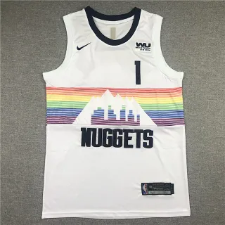 Nike Denver Nuggets City Edition Rainbow Mountain Jersey