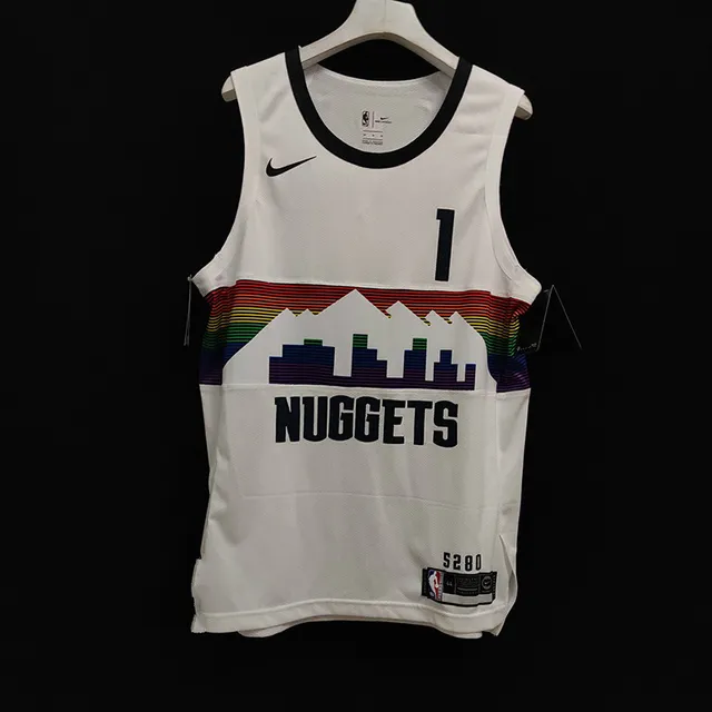 Nike Denver Nuggets 城市版 彩虹条纹 球衣 2