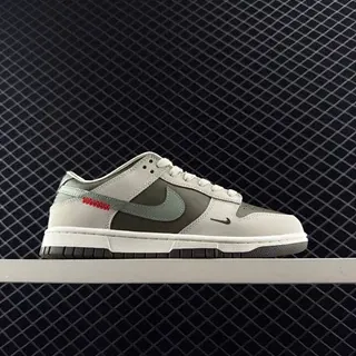 Nike Dunk Low Olive Gray Red सेलाई করা स्केटबोर्ड जूते