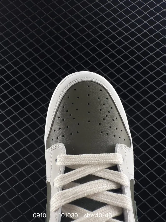 Nike Dunk Low Olive Gray Red brodées chaussures de skateboard 2
