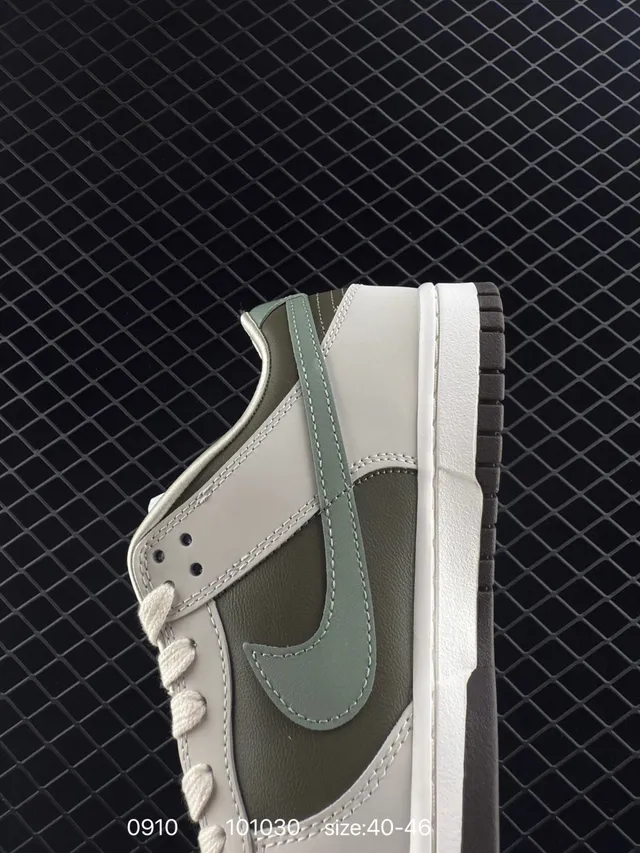 Nike Dunk Low Olive Gray Red brodées chaussures de skateboard 3