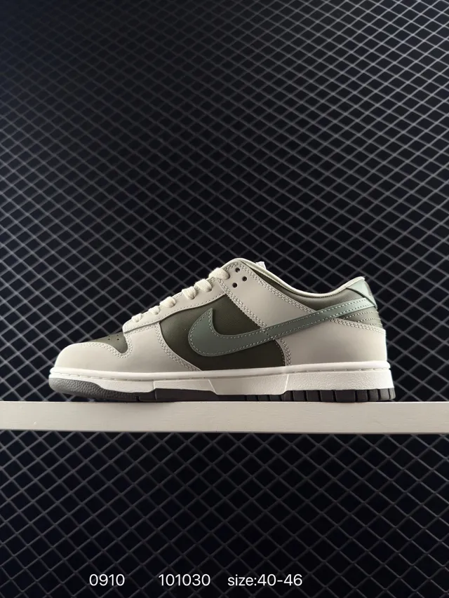 Nike Dunk Low Olive Gray Red brodées chaussures de skateboard 5