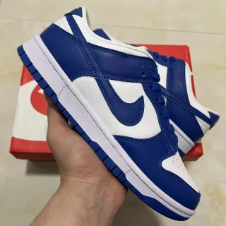 Nike Dunk Low الأزرق الملكي والأبيض حذاء رياضي حيوي