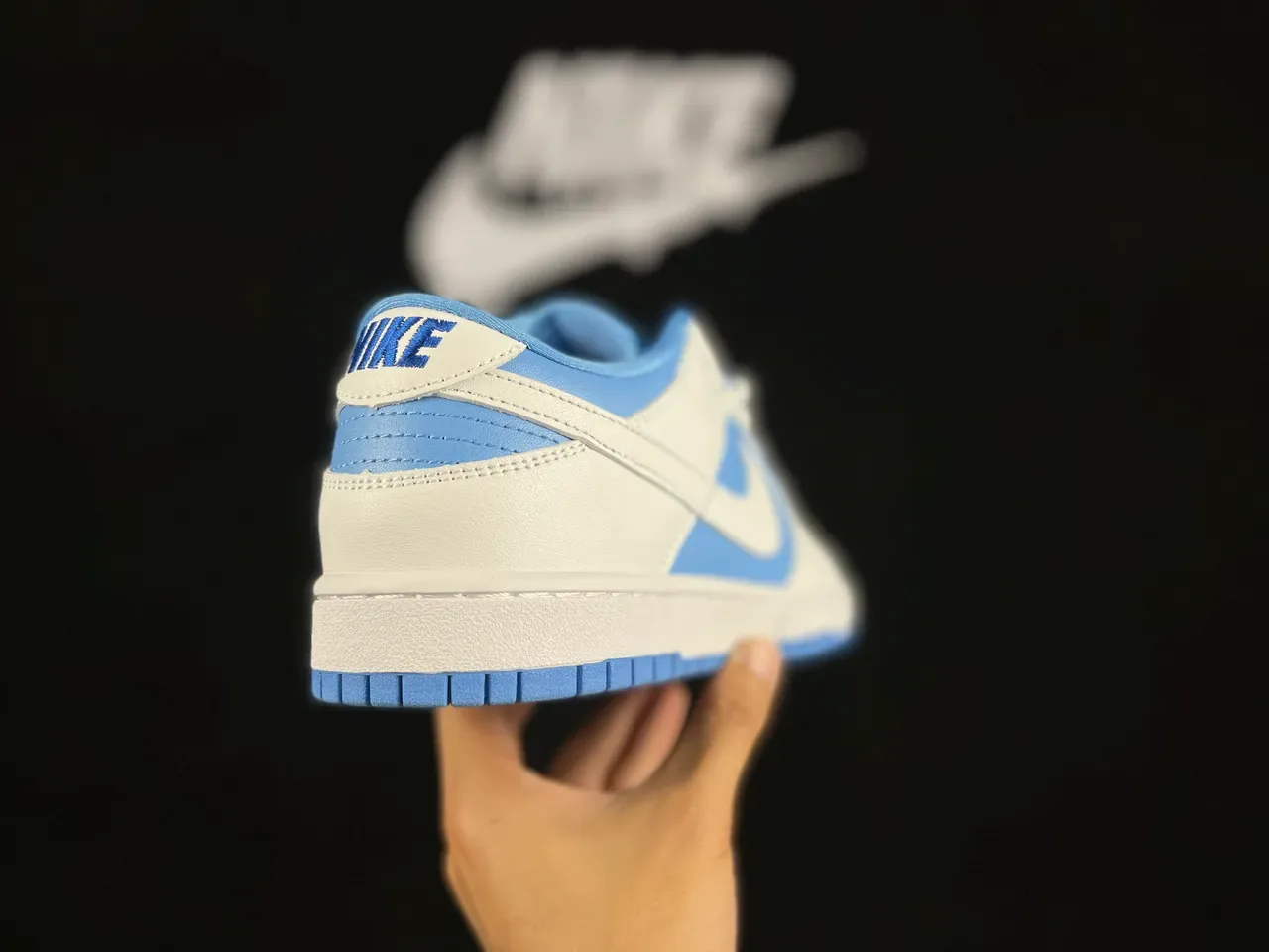 Nike Dunk Low Blanc et Bleu Clair Lifestyle Sneakers 5