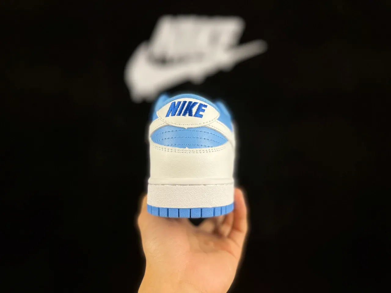 Nike Dunk Low Blanc et Bleu Clair Lifestyle Sneakers 6