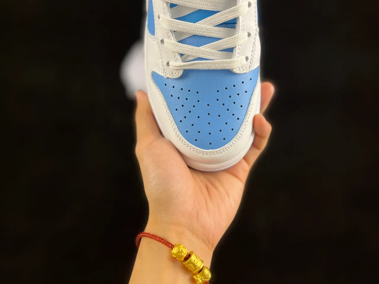 Nike Dunk Low Blanc et Bleu Clair Lifestyle Sneakers 8
