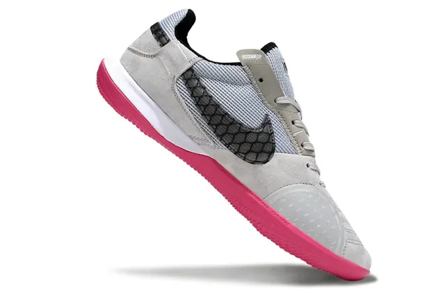 Nike Gato 蓝黄 麂皮面 穿孔 Swoosh Overlay 室内足球鞋 9