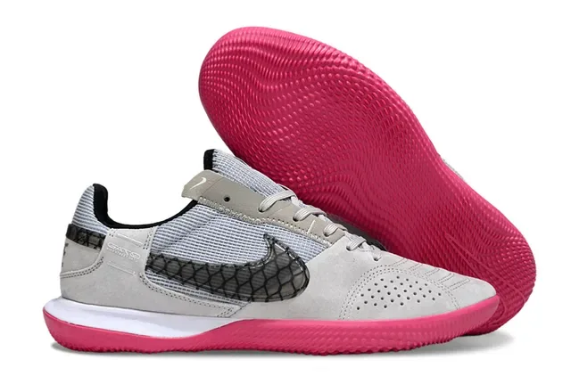 Nike Gato 蓝黄 麂皮面 穿孔 Swoosh Overlay 室内足球鞋 13