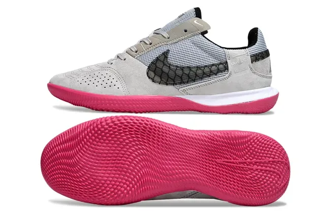 Nike Gato 蓝黄 麂皮面 穿孔 Swoosh Overlay 室内足球鞋 14