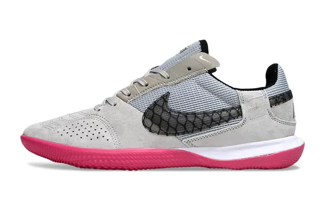 Nike Gato 蓝黄 麂皮面 穿孔 Swoosh Overlay 室内足球鞋 15