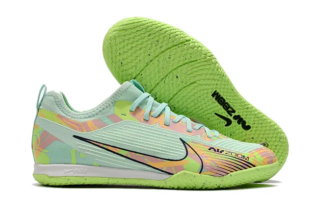Nike सुनहरा काला धातुकी तांबा ऊपरी लेस और कॉलर इनडोर सॉकर जूते 2