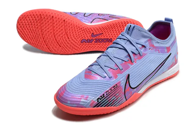 Nike सुनहरा काला धातुकी तांबा ऊपरी लेस और कॉलर इनडोर सॉकर जूते 16