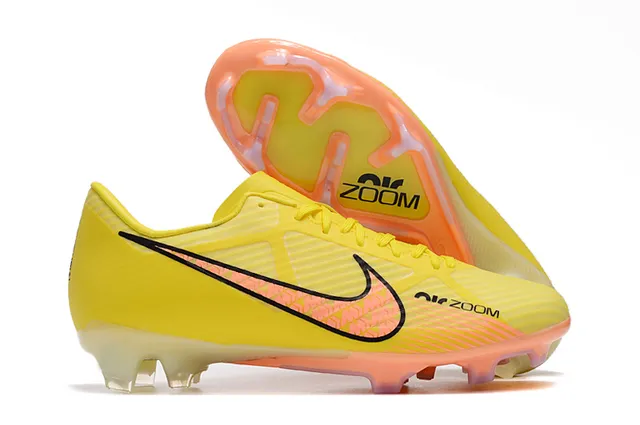 Nike Gold Pink Metallic Copper Upper White Swoosh Firm-Ground Soccer Shoes 5