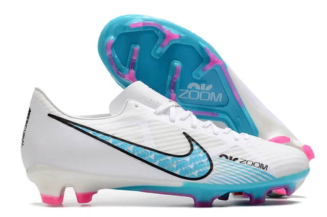 Nike Gold Pink Metallic Copper Upper White Swoosh Firm-Ground Soccer Shoes 8