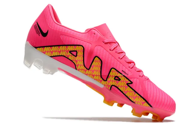 Nike Gold Pink Metallic Copper Upper White Swoosh Firm-Ground Soccer Shoes 11