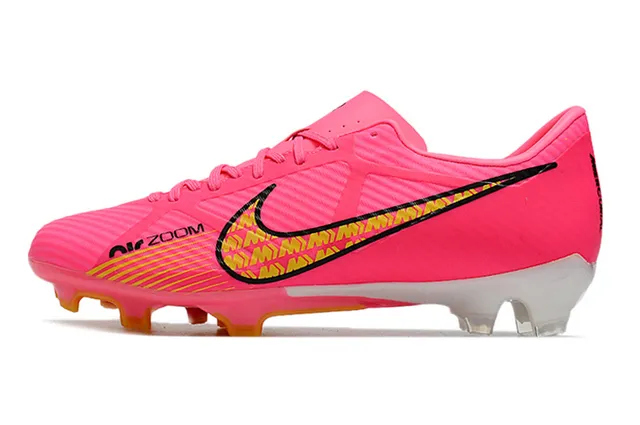 Nike Gold Pink Metallic Copper Upper White Swoosh Firm-Ground Soccer Shoes 13