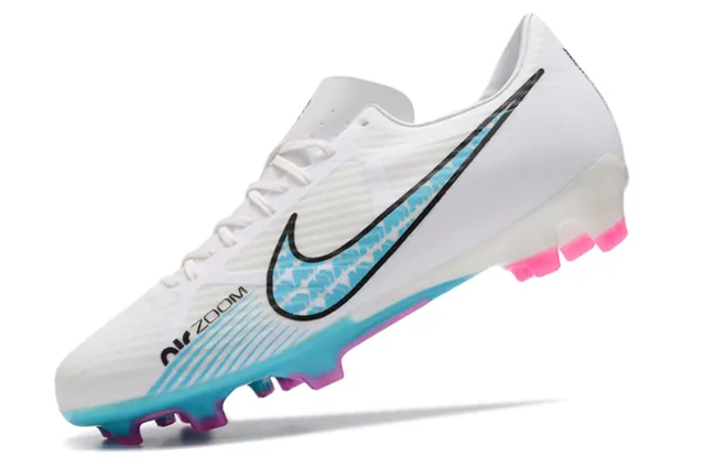 Nike Gold Pink Metallic Copper Upper White Swoosh Firm-Ground Soccer Shoes 18