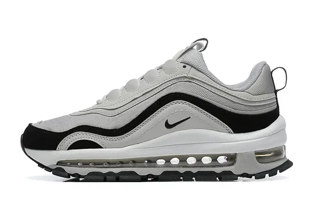Nike Gray Black Layered Synthetic Overlays Visible Air Unit Chunky Sneakers 2