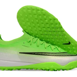 Nike 绿白 Atomknit 针织鞋面 霓虹渐变 草地足球鞋