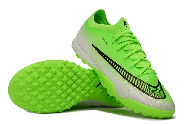 Nike Green White Atomknit Knit Upper Neon Gradient Turf Soccer Shoes 3