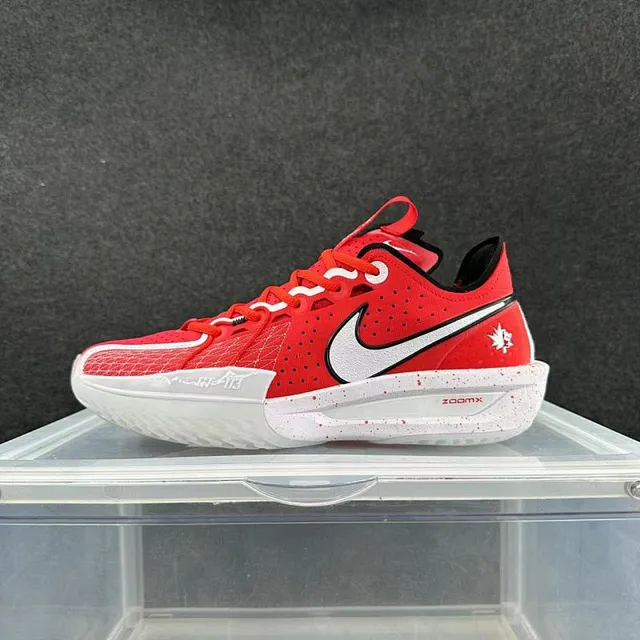 Nike GT Cut Canada أحمر وأبيض أحذية كرة السلة 2