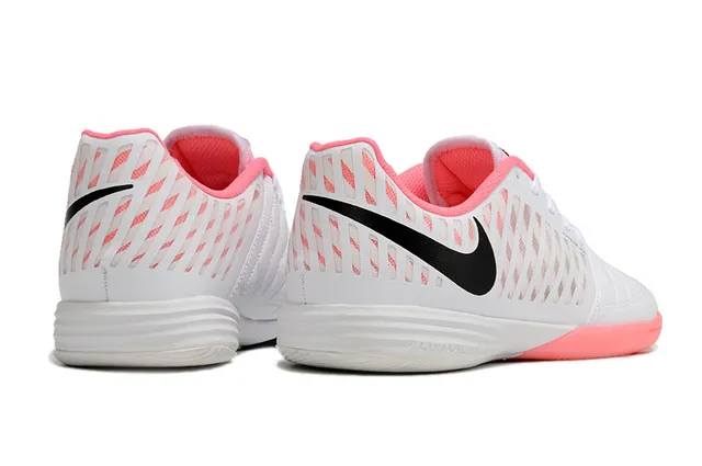 Nike HYPERFUSE White Pink Indoor Soccer Shoes 6