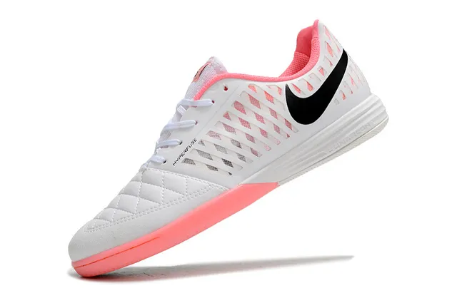 Nike HYPERFUSE White Pink Indoor Soccer Shoes 8
