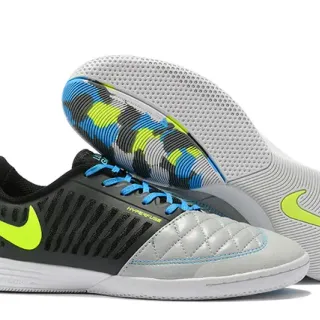 Nike Hypervenom Negro Gris Acolchado Punta Estilo Jaula Recubrimiento de Mediapié Zapatos de Fútbol Indoor