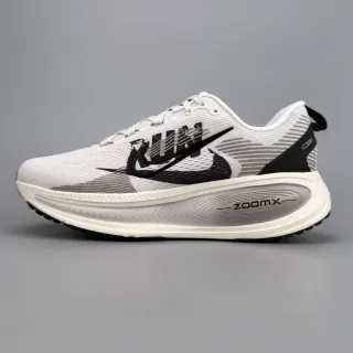 Nike Invincible Run White Black Engineered Knit Upper Graphic Motif chaussures de running