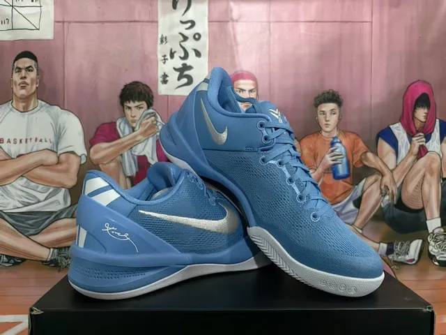 Nike Kobe A.D. Blue Silver Chaussures de Basketball 2