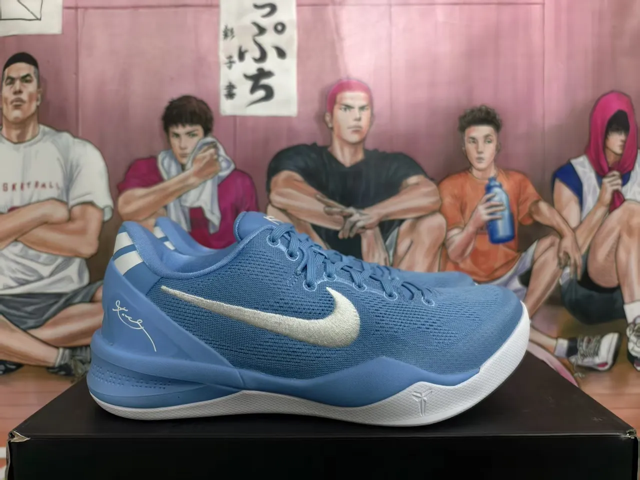 Nike Kobe A.D. Blue Silver Chaussures de Basketball 4