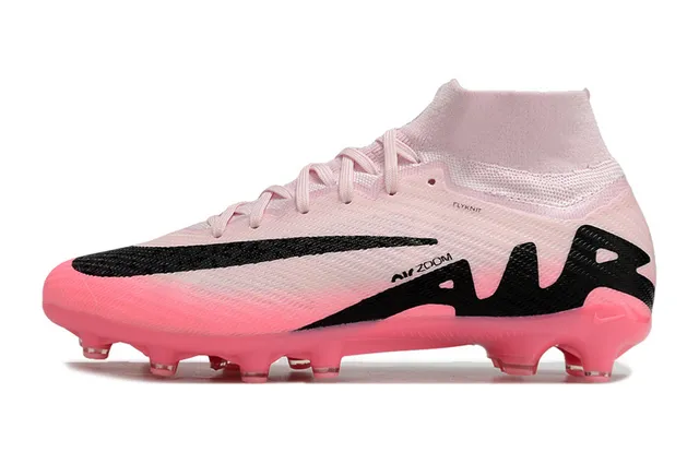 Nike Mercurial Superfly Air Zoom Rose Noir Terrain Firme Chaussures de Football 6