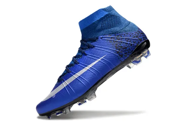 Nike Mercurial Superfly 蓝黑豹纹 Firm-Ground 足球鞋 3