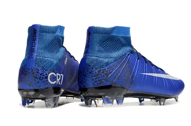 Nike Mercurial Superfly 蓝黑豹纹 Firm-Ground 足球鞋 5