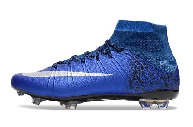 Nike Mercurial Superfly 蓝黑豹纹 Firm-Ground 足球鞋 7