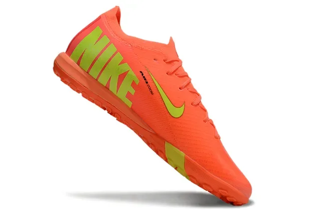 Nike Mercurial Turf Orange and Neon Green Turf Soccer Shoes 2
