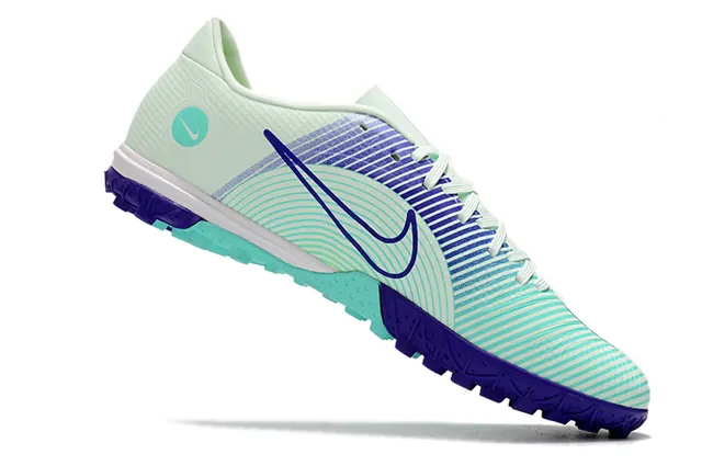 Nike Mercurial Turf 白色 蓝色 霓虹酸橙 Turf 足球鞋 8