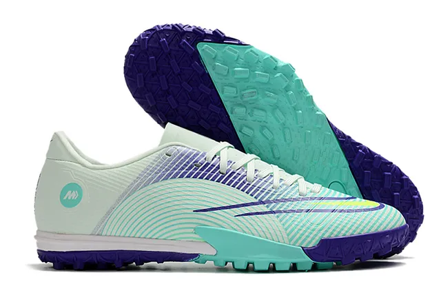 Nike Mercurial Turf 白色 蓝色 霓虹酸橙 Turf 足球鞋 12