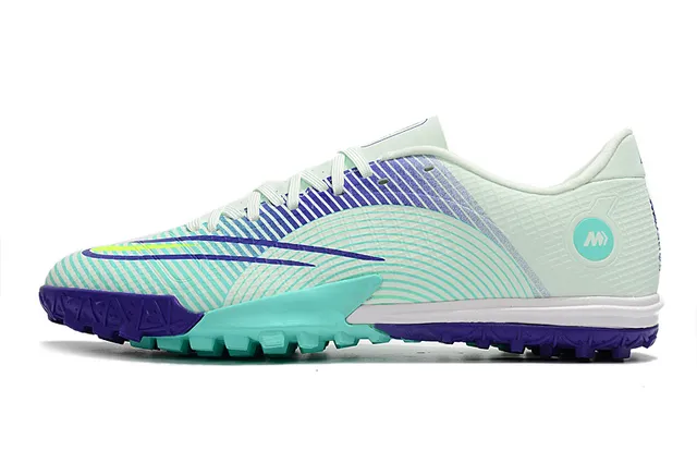 Nike Mercurial Turf 白色 蓝色 霓虹酸橙 Turf 足球鞋 14