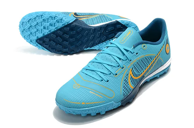Nike Mercurial Turf 白色 蓝色 霓虹酸橙 Turf 足球鞋 17