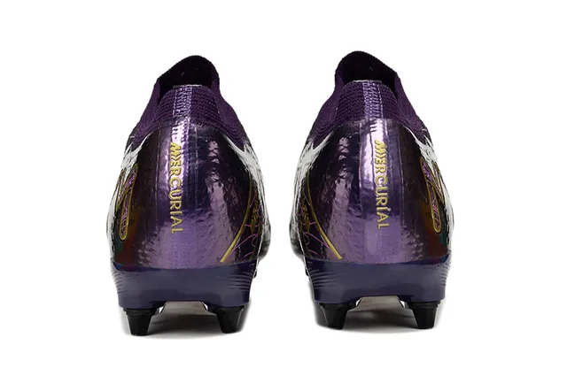 Nike Mercurial Vapor KM Púrpura Metálica Tierra Firme Zapatos de Fútbol 4