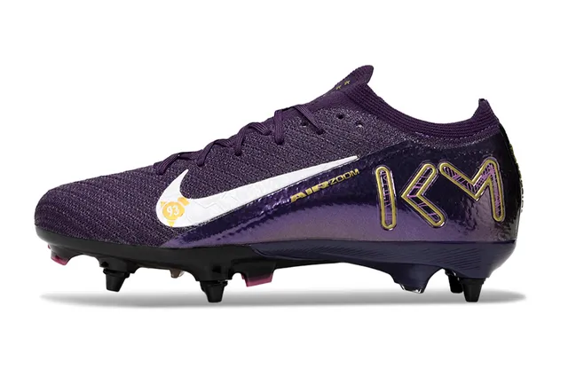 Nike Mercurial Vapor KM Púrpura Metálica Tierra Firme Zapatos de Fútbol 8