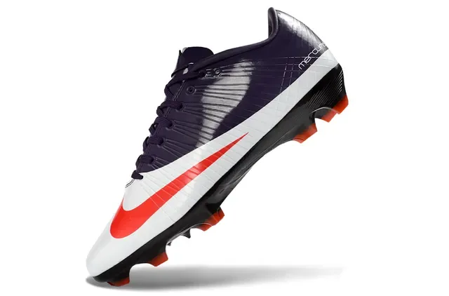 Nike Mercurial Vapor Roxo Vermelho Sapatos de Futebol Baixo Sintético Textura Acanalada Gramado Firme 3