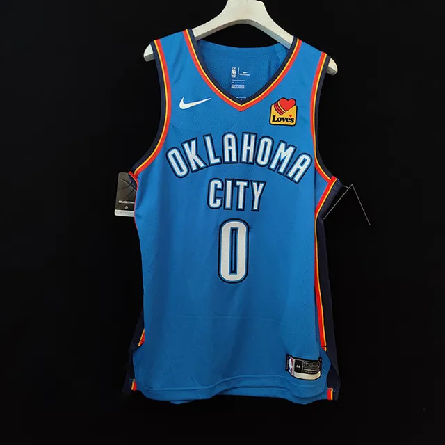Nike Oklahoma City Thunder City Edition Maillot Bleu 2