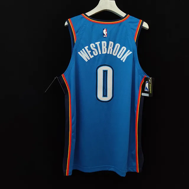 Nike Oklahoma City Thunder City Edition Maillot Bleu 3