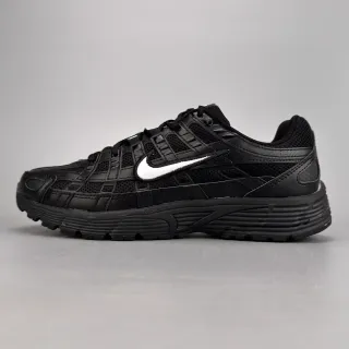 Nike P-6000 أسود أبيض Swoosh نمط حياة أحذية رياضية