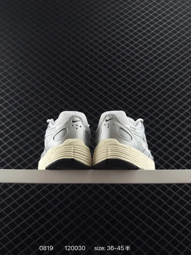 Nike P-6000 Metallic Silver Cream Lifestyle Sneakers 4