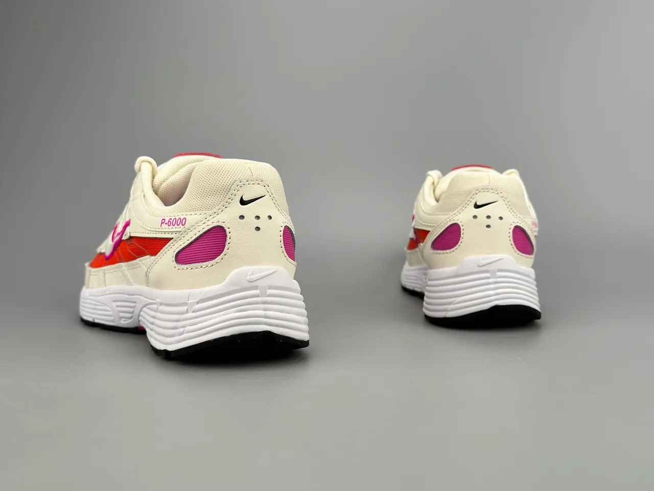 Nike P-6000 Off-White Pink Orange Lifestyle Sneakers 4