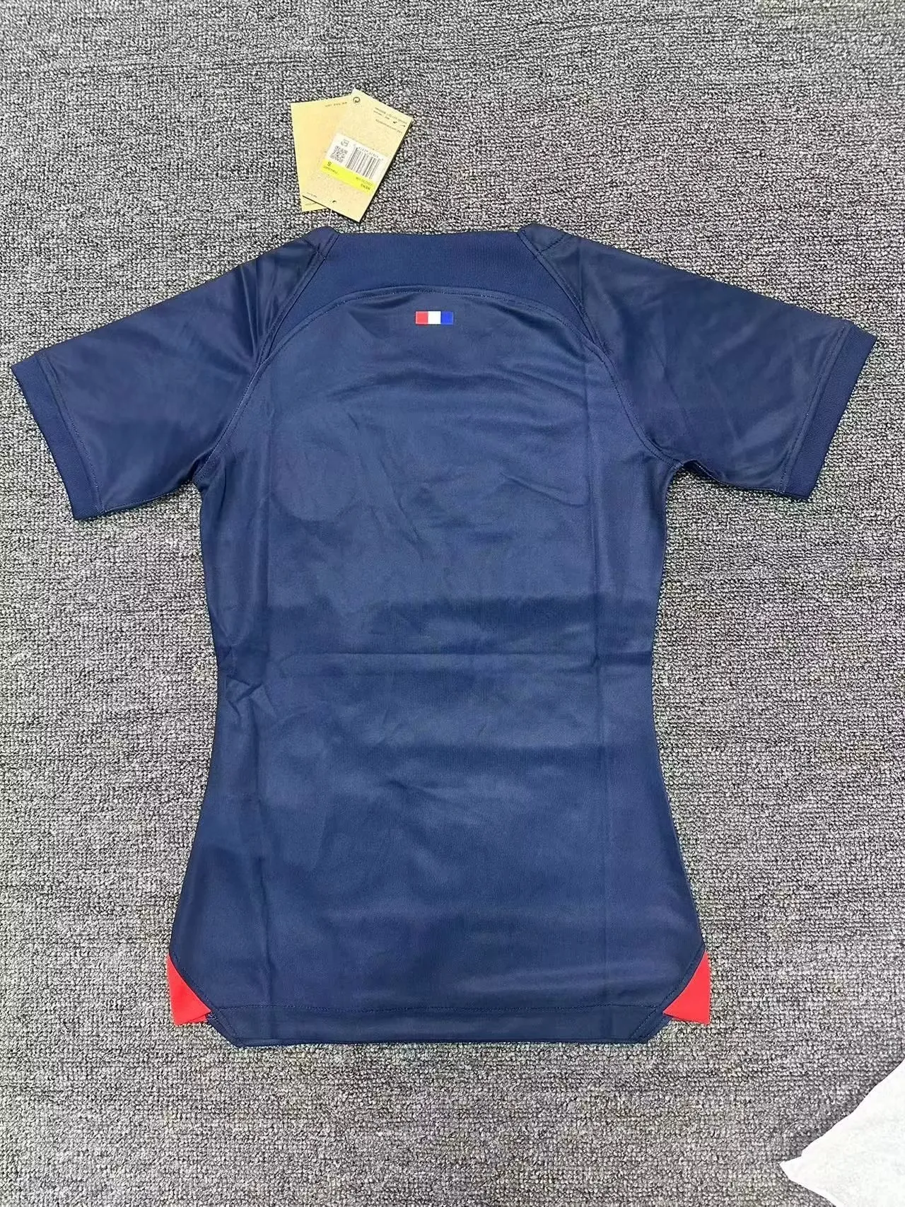 Nike Paris Saint-Germain হোম নেভি লাল V-নেক জার্সি 3