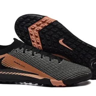 Nike Phantom GT 黑色金色针织鞋面 金属铜色点缀 草皮足球鞋